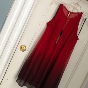 Ombré Red Cocktail Dress